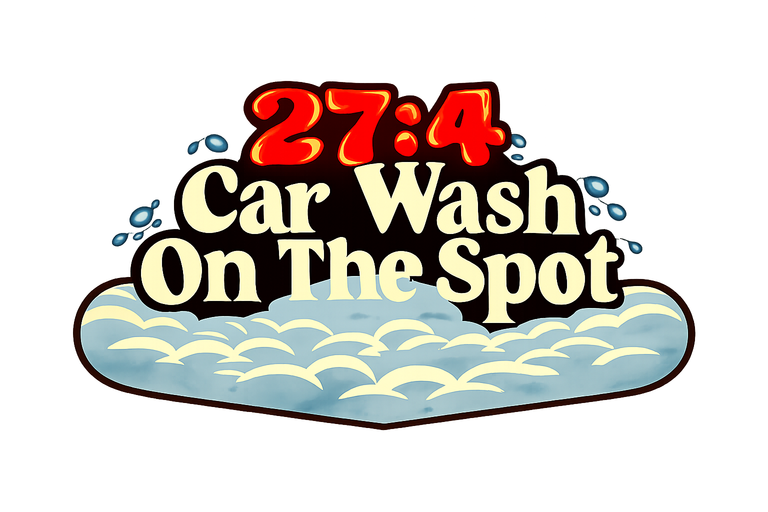 27-4 Car Wash logo